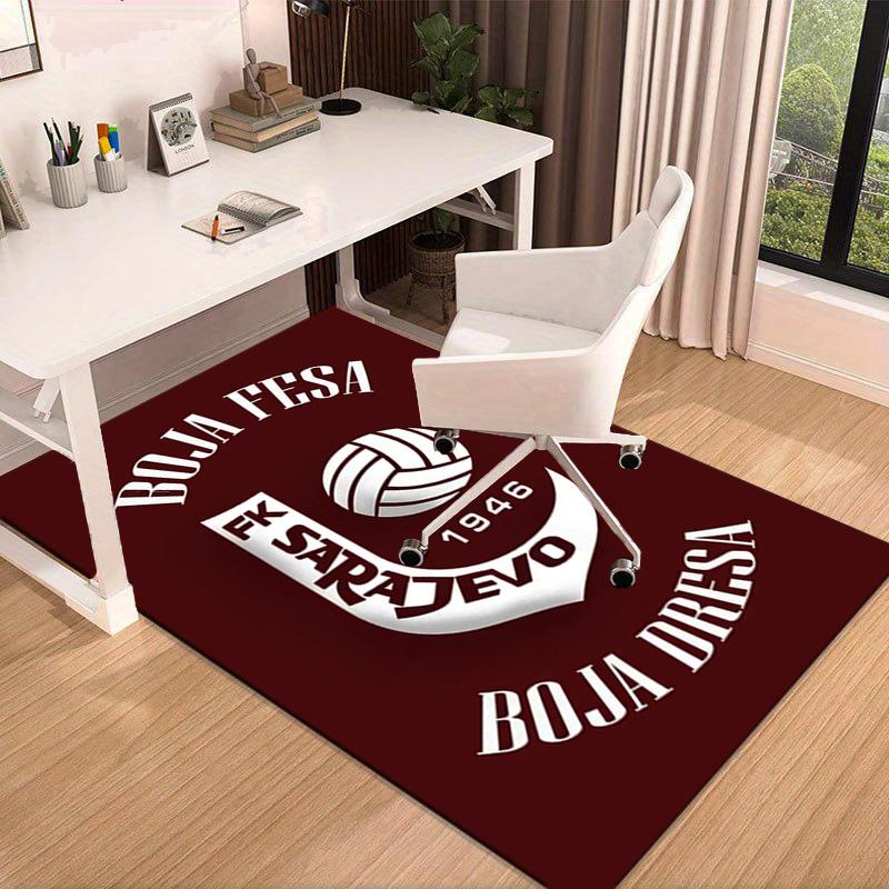 Football Club Sara Emblem Printed Area Rug for Office, Chair Rug, Decorative Carpet Floor Mat, Large Size Fan gifts Christmas gifts
