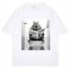 Funny Capybara Bathroom Graphic Men Clothing Tee Shirt Homme New in Top short sleeve Round Neck Printing Pullover T-Shirt 33390