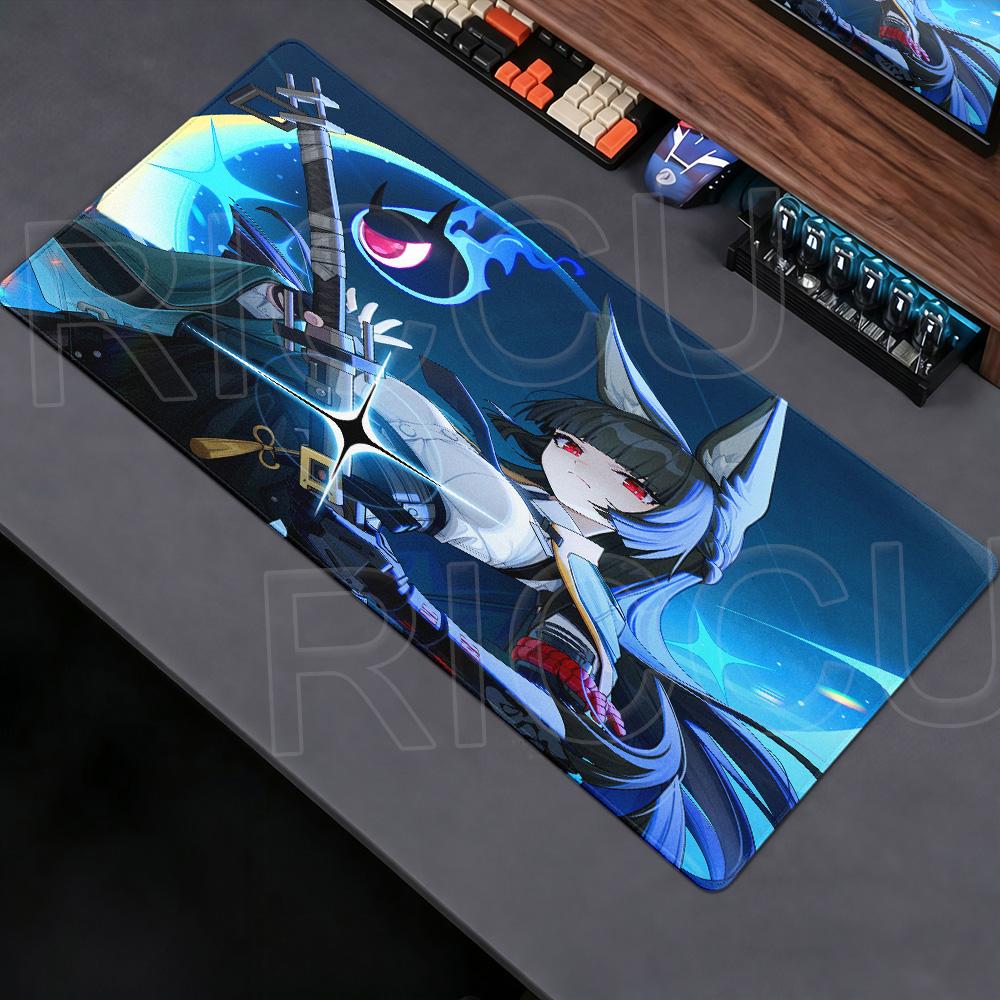 Новый милый большой коврик для мыши MousePad коврик для стола Zenless Zone Zero коврик для клавиатуры Аниме девушка ПК Противоскользящий резиновый игровые аксессуары