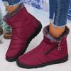 Fashion 2025 Waterproof Snow Boots for Women Plus Size 36-43 Non Slip Fur Winter Shoes Woman Zipper Short Plush Warm Ankle Boots Ladies