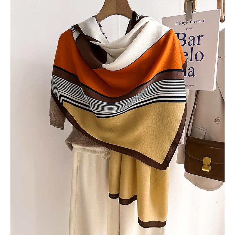 Imitation Wool Shawl Korean Style Elegant Scarf for Women Soft Multicolor Trendy Charm Accessories Fashionable Warmth