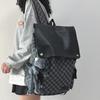 Tooling Style Backpack Male High School College Student Schoolbag Female Junior High School Student Large Capacity Soft Travel Computer Backpack Trend