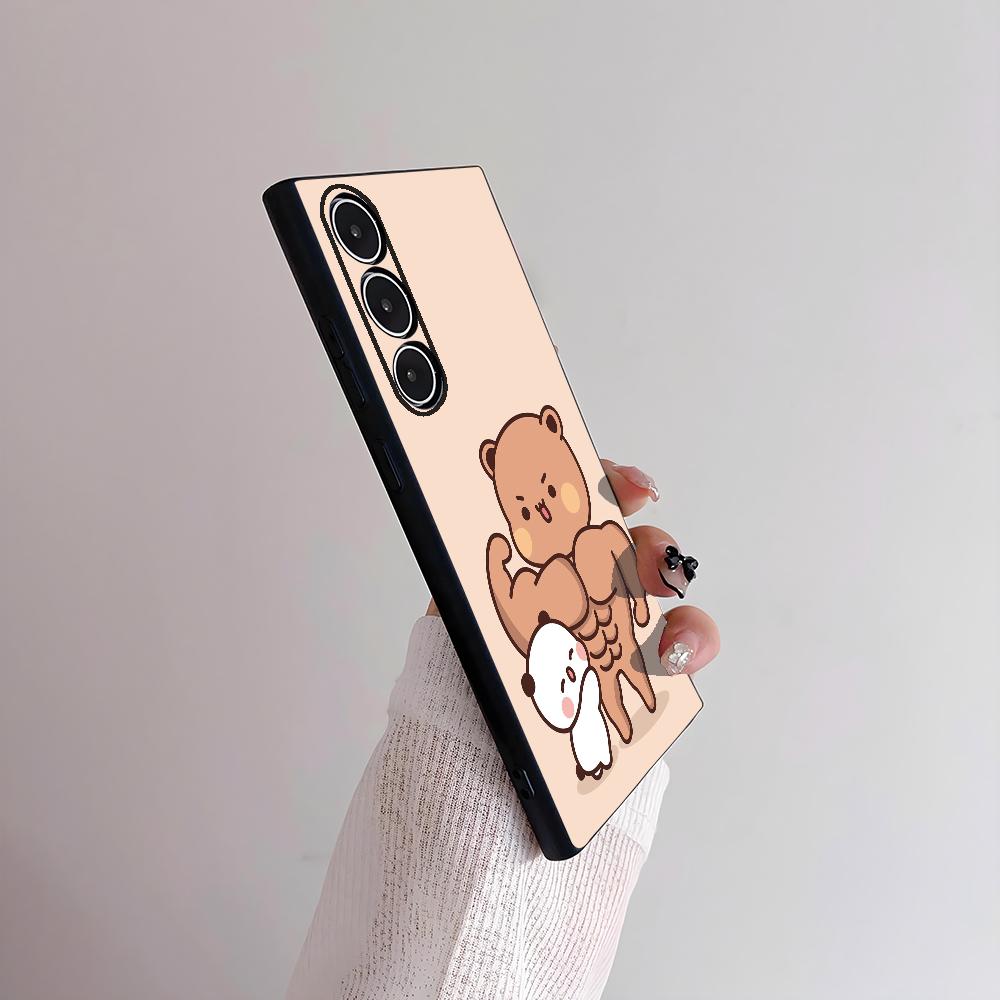 Милый Чехол Для Телефона Bubu Dudu Для Samsung Galaxy S25 S24 S22 S23 Ultra S21 S20 Plus 5G Матовый Нескользящий Полностью Закрывающий Мягкий Чехол