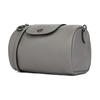 Longchamp Le Pliage Xtra Adjustable Detachable Shoulder Strap Zipper Closure Leather Cylinder Cosmetic Bag Mini Women Bags Gray 10255987P55