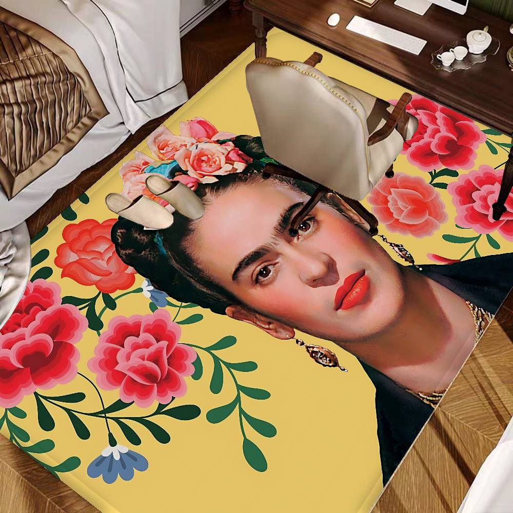 Art F-Fridas Painter K-Kahlos Floor Mat Rectangle Anti-slip Home Soft Badmat Front Door Indoor Outdoor Mat Welcome Doormat
