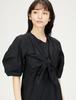 Платье-рубашка с узлом 16WFO234061 BLK [Стилизация/] Женское