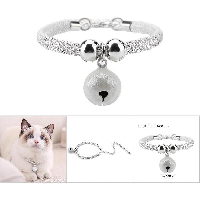 Japanese Pets Cat Collar Adjustable Kitty Kitten Necktie Nylon Necklace Grooming Accessories Pet Supplies with Bell Extension Chain for Wedding Party