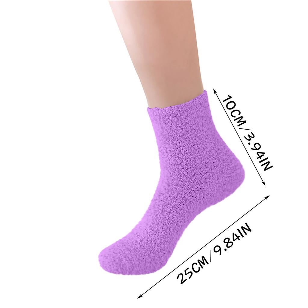 (Projector)Women Fuzzy Cozy Slipper Socks Warm Soft Winter Plush Home Sleeping Socks