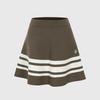 Юбка-трапеция LIKK с контрастной эластичной шерстью (коричневый)_L3C1-Ns04K