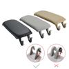 1 Pc Leather Car Armrest Latch Cover for A6 C5 1998-2005 Center Console Arm Rest Storage Box Lid Cover Auto Accessories