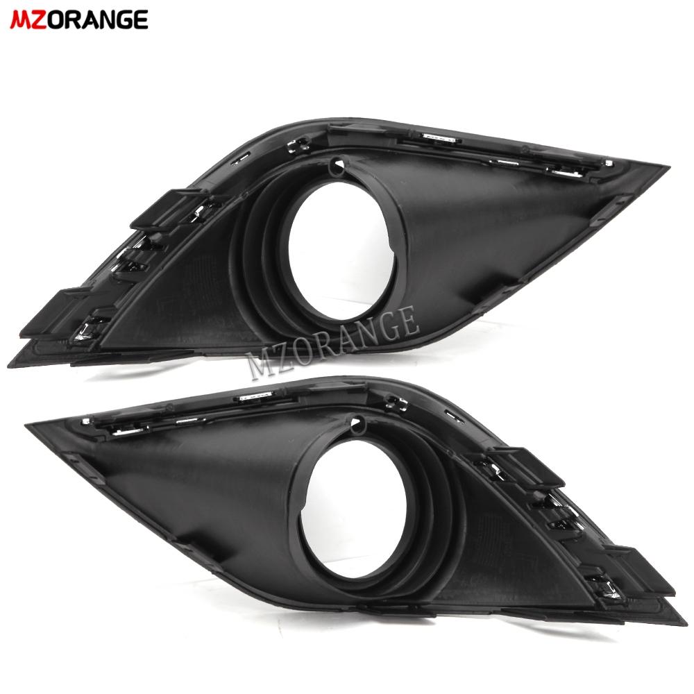 Chrome Fog Light Covers for Mitsubishi Outlander 2016-2018 Fog Lights Bezel Fog Lamp Hood Frame Black Grill car