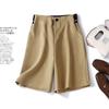 Летние однотонные широкие брюки-шорты женские брюки-пять четвертей