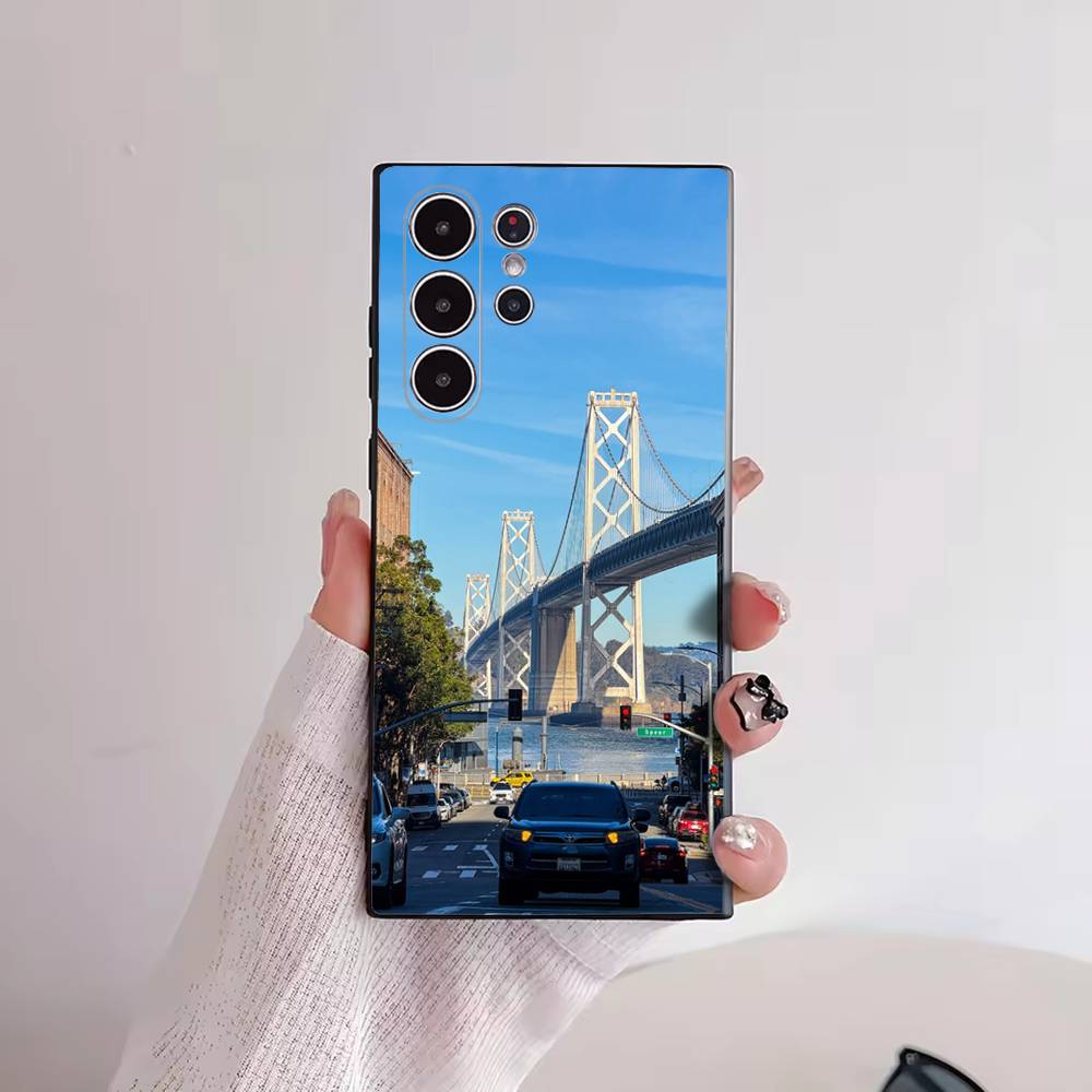 Чехол для телефона «Мост Золотые Ворота» для Samsung Galaxy S30 26 25 Ultra Plus S24 23 22 FE Lite S21 20 TPU Чехол