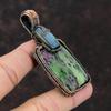 Ruby Zoisite Pendant Copper Wire Wrapped Pendant Handmade Unique Pendant Labradorite Gemstone Pendant Copper Wire Wrap Jewelry Gift For Wife