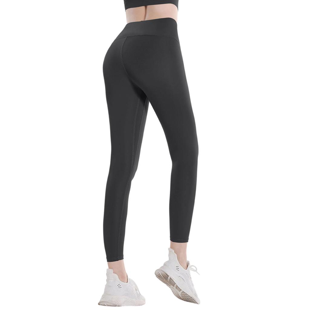 Women's Long Quick-Dry Fitness Sports Pants, Tight-Fitting High-Waisted Running Pants With Butt Lifting