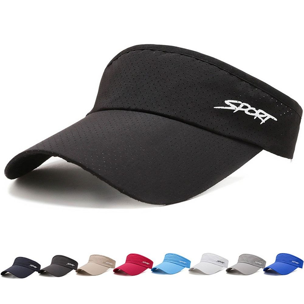 Sports Solid Color Sunscreen For Men UV Protection Empty Top Hat Sun Hat Korean Style Hat Women Cap