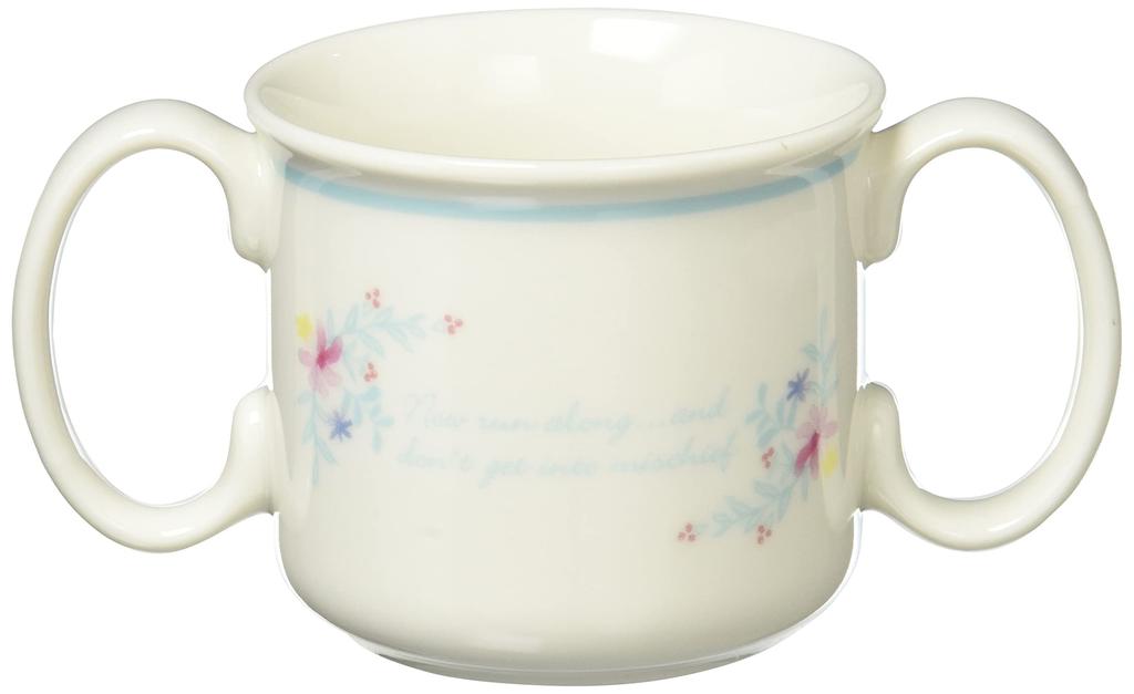 Кружка Peter Rabbit от Yamaka Shoten для детей "Венок" Двуручная PR490-343