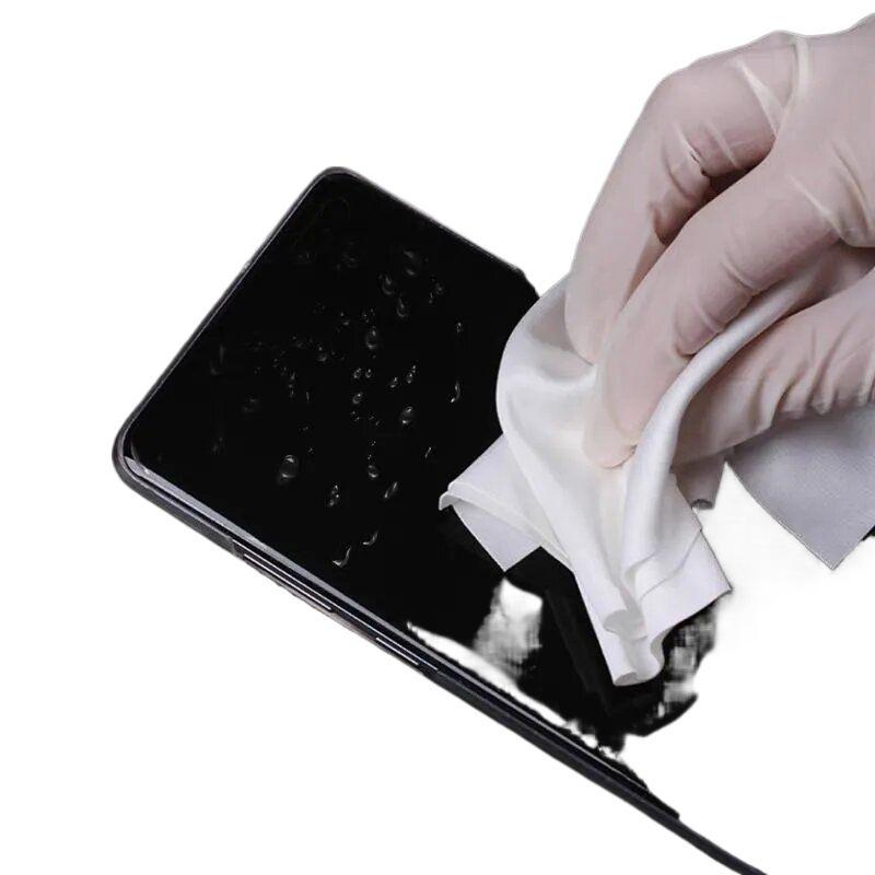 Антистатическая салфетка из микрофибры: Без пыли, без ворсинок, для защиты УФ-печатающей головки и ЖК-экрана