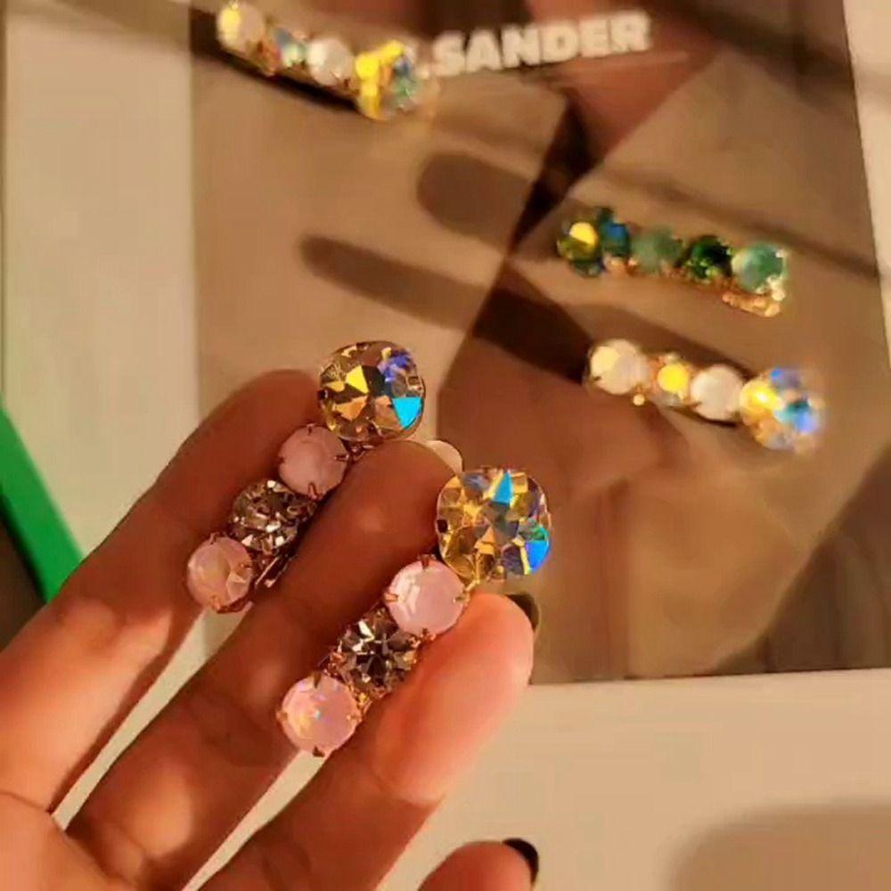 Small Barrettes Rhinestone Hairpin Female Hair Accessories Beads Hair Clip Korean Style Headwear