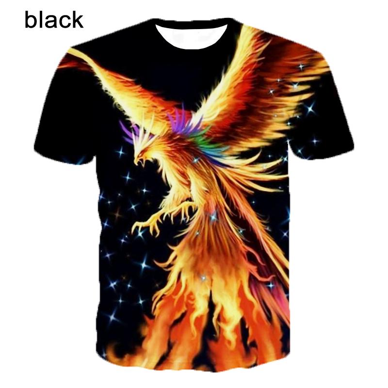 Personalized Printing T-shirt Phoenix T-shirt Outdoor Casual Cool T-shirt Top