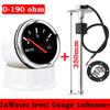 52MM Water Level Gauge with Water Level Sensor 100MM 125MM 150MM 200MM 300MM 400MM 0-190ohm Water Liquid Tank Level Indicator