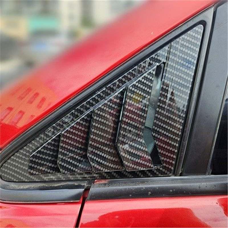 Ниссан Тиида 05-10 Передние треугольные жалюзи на окна - Внешняя модификация в стиле Mustang