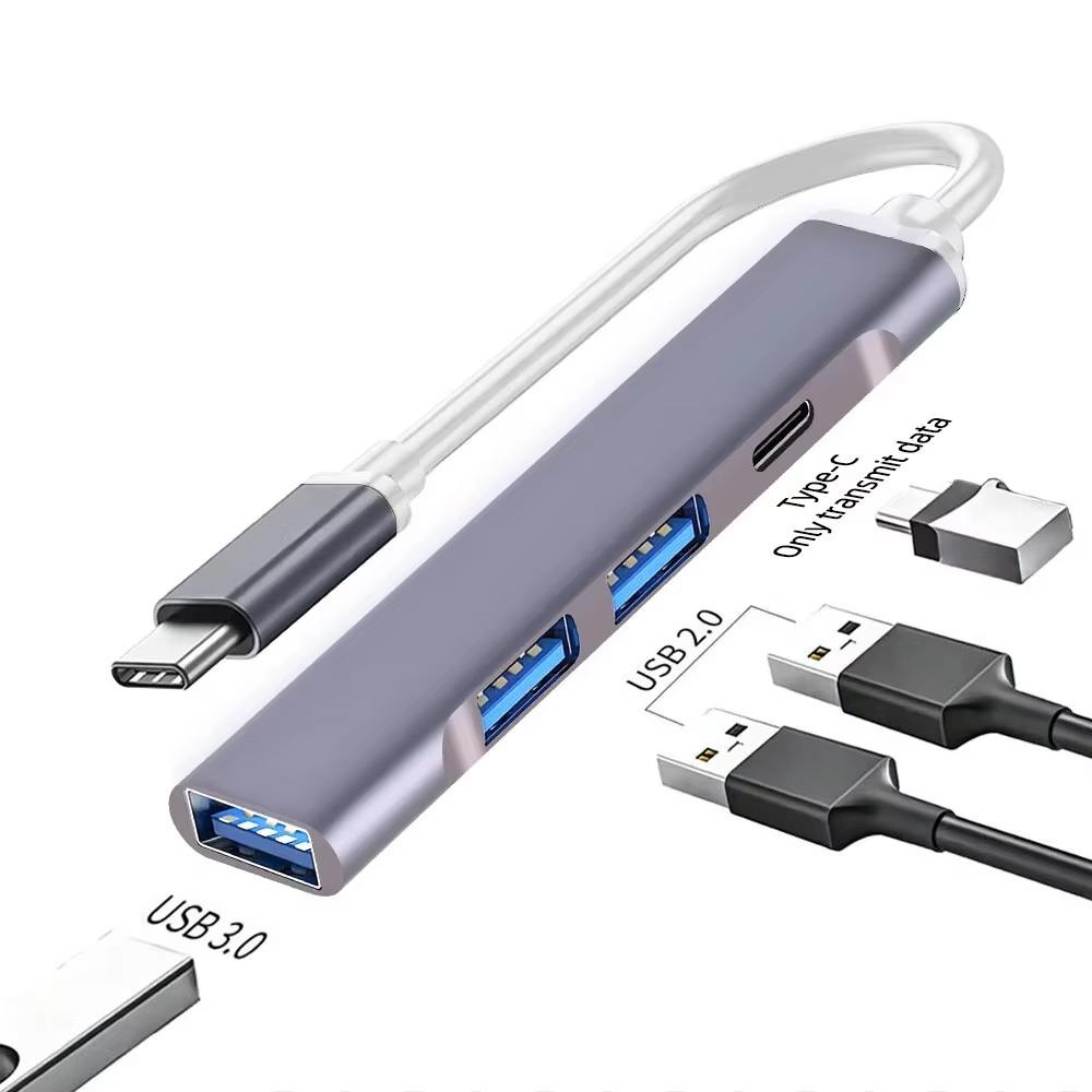 4 порта USB 3.0 HUB Type C док-станция Multi USB C Splitter Type-C 5 Гбит/с высокоскоростная передача данных USB 3.0 OTG адаптер для Macbook Pro