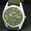 ВИНТАЖНЫЕ ОТРЕМОНТИРОВАННЫЕ МУЖСКИЕ АВТОМАТИЧЕСКИЕ ЧАСЫ SEIKO 6309A ЯПОНИЯ ЗЕЛЕНЫЙ ЦИФЕРБЛАТ a443161-1