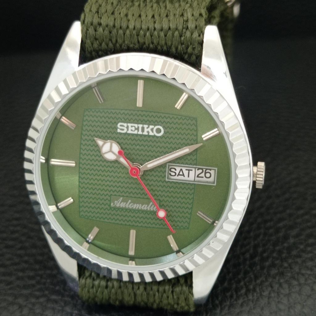 ВИНТАЖНЫЕ ОТРЕМОНТИРОВАННЫЕ МУЖСКИЕ АВТОМАТИЧЕСКИЕ ЧАСЫ SEIKO 6309A ЯПОНИЯ ЗЕЛЕНЫЙ ЦИФЕРБЛАТ a443161-1
