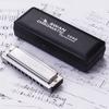 Chromatic Harmonica 10 Holes 40 Notes C Key Silver With Exquisite Box
