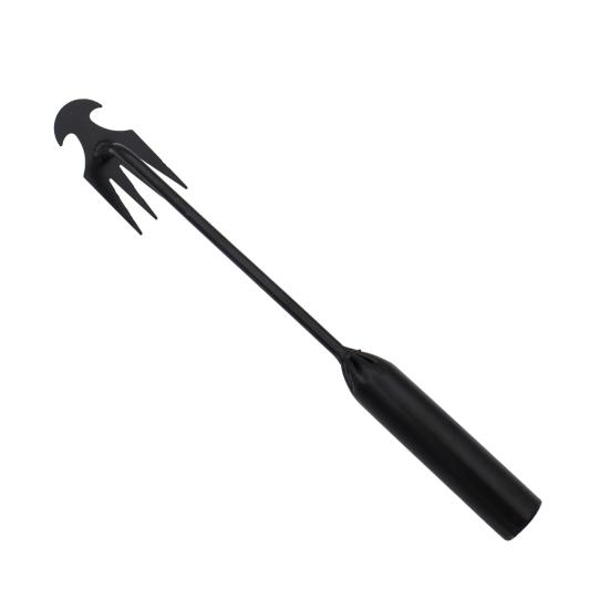 Yousheng Ручной удалитель сорняков Вилка из нержавеющей стали Ручной пропольщик Удалитель сорняков с деревянной ручкой Садовый инструмент для прополки для удаления мха и сорняков