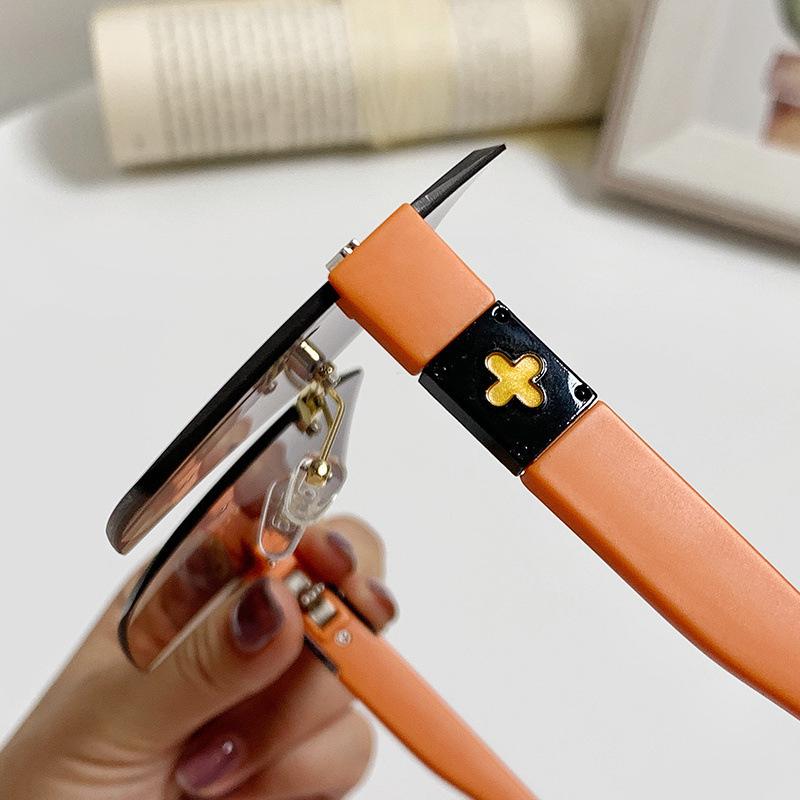 Солнцезащитные очки с отделкой Солнцезащитные очки без оправы квадратные женские модные очки высокого класса