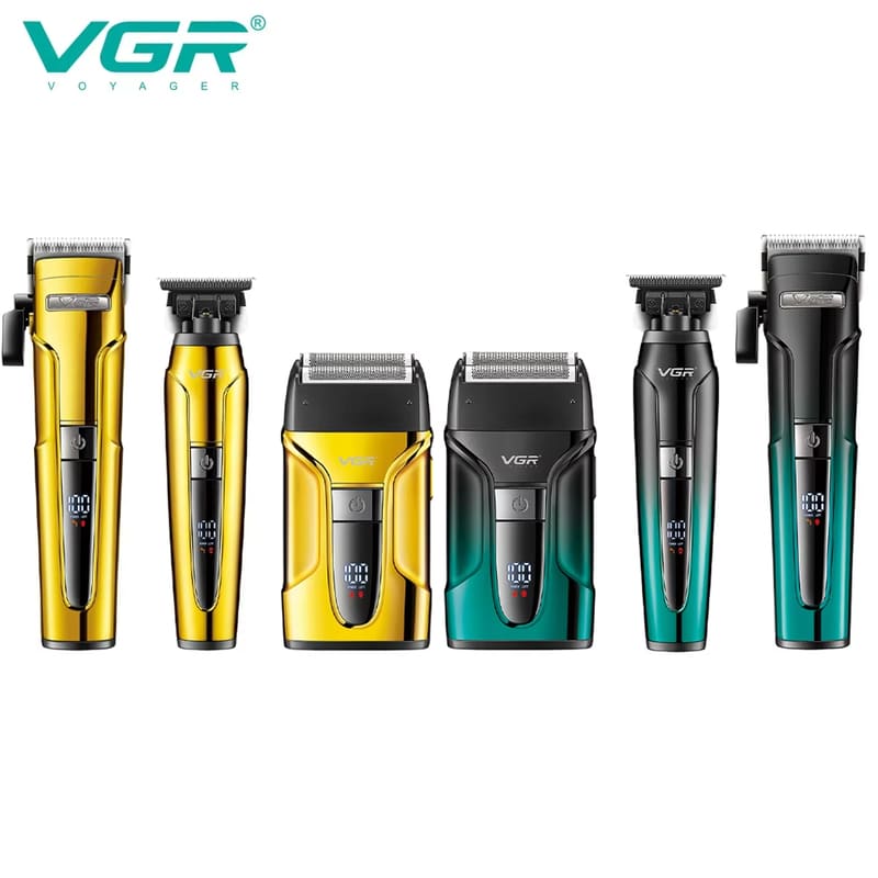 Новая VGR V-694 Профессиональная электрическая бритва с возвратно-поступательным движением, Машинка для стрижки волос, Многофункциональная машинка для стрижки волос с цифровым дисплеем, Набор электрических машинок для стрижки волос