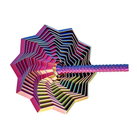 Расширенная сенсорная фиджет-звезда, напечатанная на 3D-принтере вращающаяся башня, фиджет-игрушка, гибкая спиральная звезда с ручкой для снятия стресса, аксессуар для офисного стола