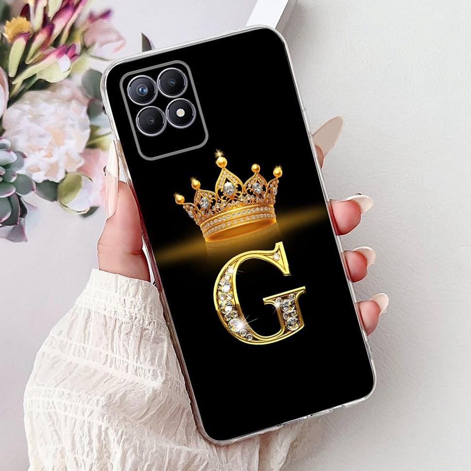 For Realme 8i Case RMX3151 Fashion Letter Cover Coque Soft Silicone Phone Case For Realme Narzo 50 Narzo50 8i Realme8i Bumper
