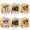 No-Drill Hair Dryer Storage Rack Wall Mounted Plastic Wrap Holder  Kitchen