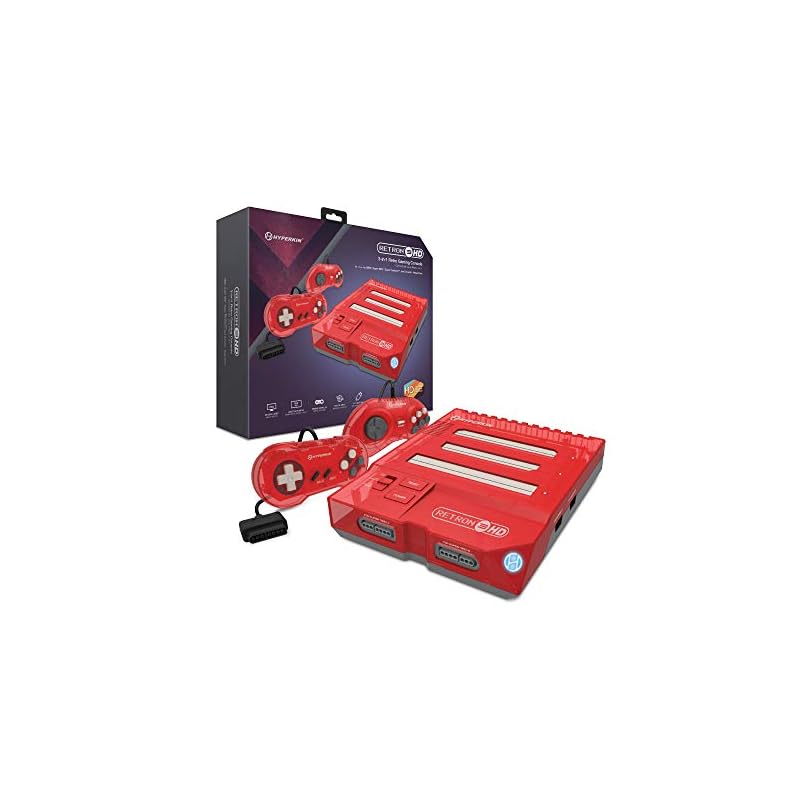 Игровая консоль Hyperkin N 3 HD 3-в-1 для NES, Super Famicom и Genesis/Mega Drive (Ярко-красный) - Супер Нинтендо