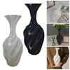 Artistic Abstract Flower Vase 3D Printed Plastic Twisting Vase Flower Holder