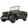 1/18 Willys GP Металлическая модель автомобиля Литая игрушечная машина Высокая степень имитации Звук и свет Машинки Игрушки для детей Дети Рождественские подарки
