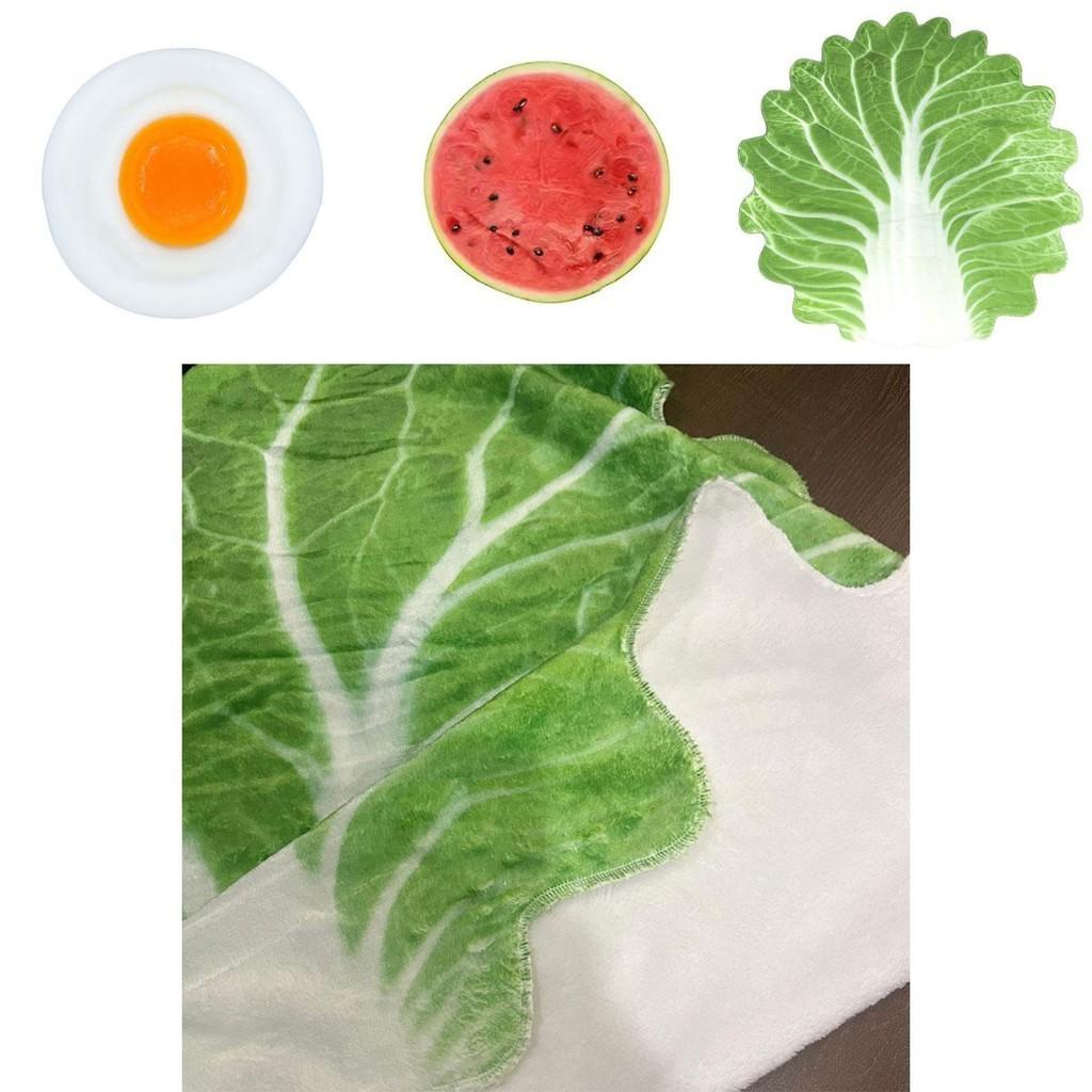 Забавный фланелевый детский плед-обертка с подходящей шапочкой, мягкий и уютный, в стиле тортильи, капусты, яичного рулета, яичницы-глазуньи, арбуза и пиццы