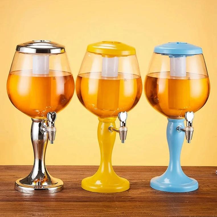 Hot sale 4L Commercial Light Emitting Diode Bar Water Dispenser Tower Automatic Beer Tower Party 3L Automatic Beer Water