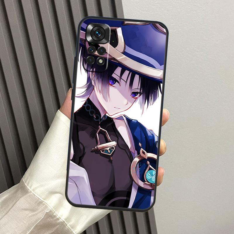 Чехол для телефона Genshin Impact Странник Для Xiaomi Redmi Note 12 11 8 9 10 Pro 10S 11S 8T Redmi 10C 10A 10 12C 9C Funda