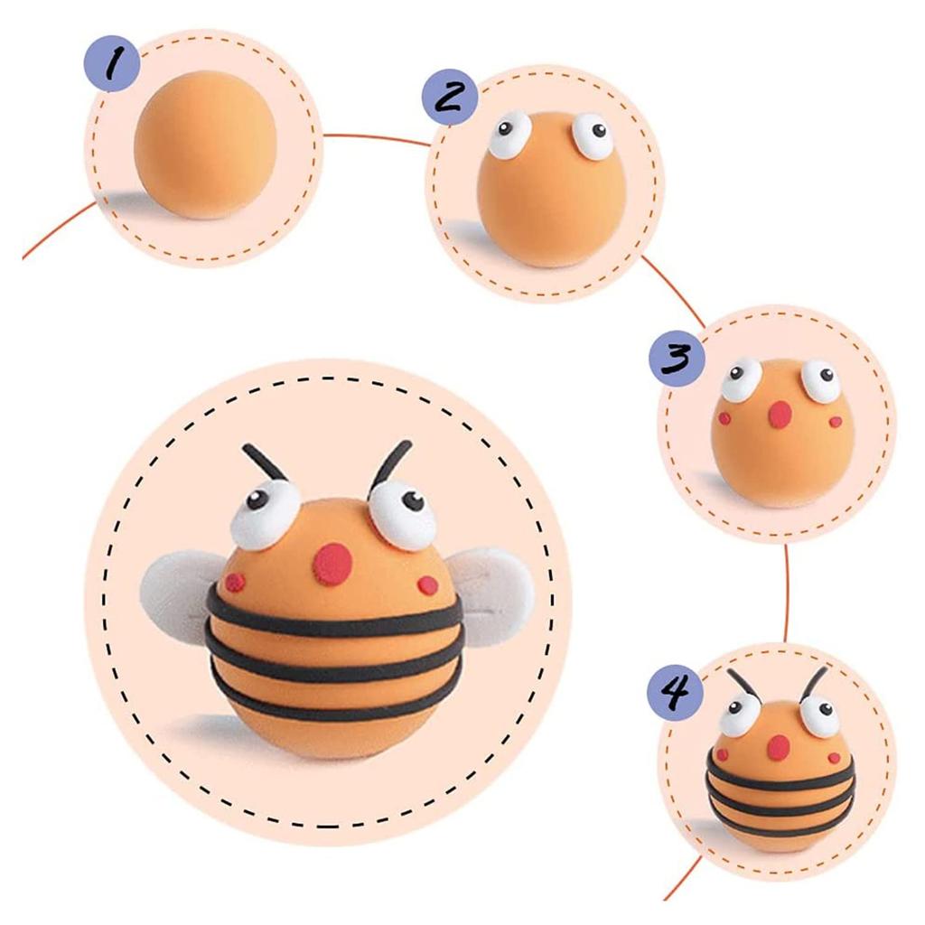 Ultra-Lightweight Clay Set with 24 Colors, DIY Toy and Tools Included, Birthday Gift for Boys and Girls, Ages 6 and Up