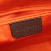 Used BVLGARI Logo mania Shoulder Bag canvas leather Brown Used Women
