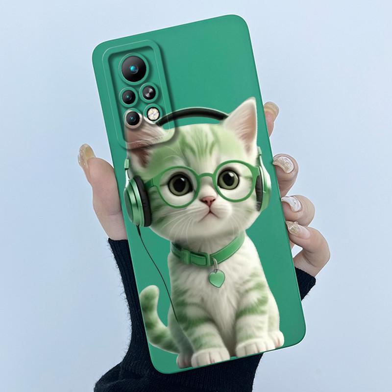 For Infinix Note 11 Pro X697 Case Note 11 X663 Silicone Back Cover Cartoon Cat Soft Phone Case for Infinix Note11 Pro 2021 Capa