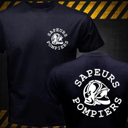 New Sapeurs Pompiers Paris France Firefighter Fire Departunisext Brigade TShirt Summer High Quality Unisex Printing On T Shirts