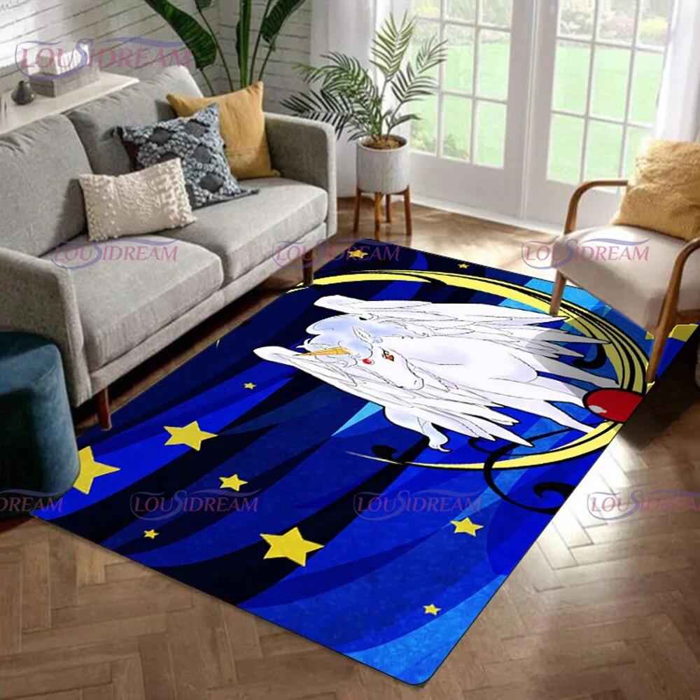 3D милые красочные коврики и ковры S-Sailor-M-Moon для гостиной, спальни, входа, большой площади, мягкий ковер, декоративный коврик