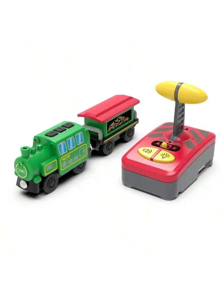 Радиоуправляемый электропоезд, набор игрушек для детей, автомобиль, литая под давлением игрушка со слотами, подходит для стандартного деревянного поезда, железнодорожная батарея, рождественский набор Trem