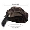 Feather Hat Medieval Costume Accessory For Cosplay And Themed Events