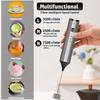 Handheld Milk Frother, Type-C Rechargeable Electric Coffee Frother Mixer, 3-Speed ??Mini Milk Foamer Drink Mixer with 2 Frothers for Coffee, Matcha, F
